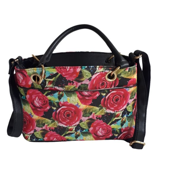 Juicy Couture Crossbody Handbag Floral With Gold Hardware - Picture 11 of 12